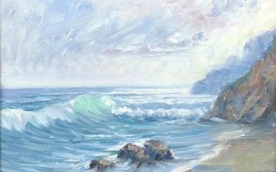 M. Mirabile Oil On Canvas Ocean Scene