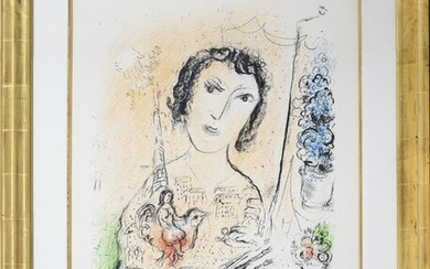 Marc Chagall "Self Portrait (M. 709)" Lithograph