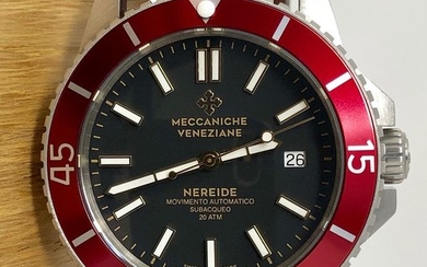 Meccaniche Veneziane - Automatic Diver Watch Nereide 3.0 Rubino Red + 2 Rubber Straps - 1202003 "NO RESERVE PRICE" - Men - BRAND NEW