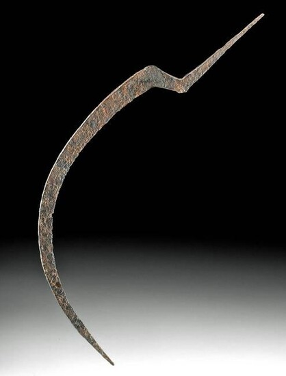Medieval Western European Iron Scythe Blade