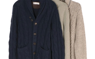 Men's Brunello Cucinelli Cashmere Knit Sweaters and Cardigan