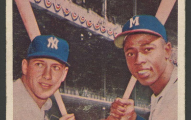 Mickey Mantle / Hank Aaron 1958 Topps #418 World Series Batting Foes