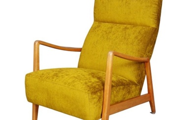 Mid Century Curated high-back Danish lounge chair