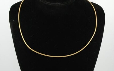 Milor Designer 14K Yellow Gold Snake Link Necklace
