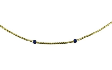 Necklace in 18 K yellow gold, links intertwined