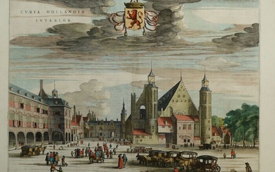 Netherlands, Den Haag, Binnenhof; J. Blaeu - Curia Hollandiae Interior - 1649