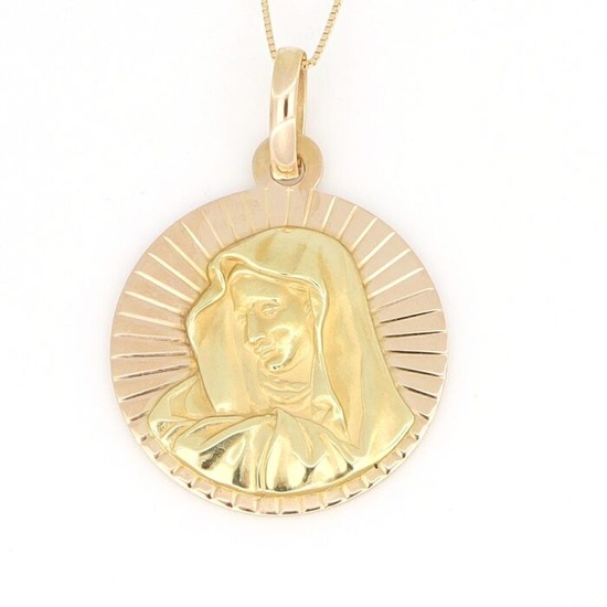 No Reserve Price - 18 kt. Yellow gold - Necklace with pendant