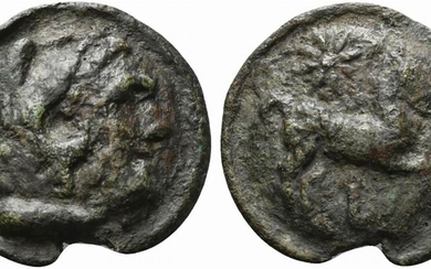 Northern Apulia, Luceria, c. 217-212 BC. Cast Æ Nummus (48mm,...