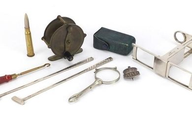 Objects including a trench art bullet design knife