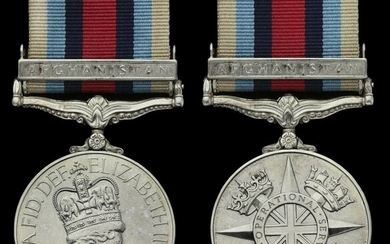 Operational Service Medal 2000, for Afghanistan, 1 clasp, Afghanistan (24762125 Tpr A D Jones S...