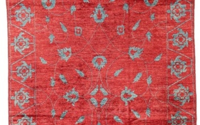 Oriental rug in “fleur de fleur” design. 21st century.(Never used). 266×173 cm.(10158)