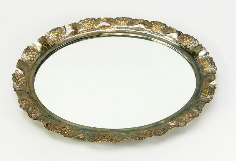 Oval wall mirror, 1st half of 20th
