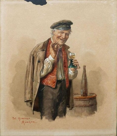 PETER KRAEMER Watercolour German 1823-1907