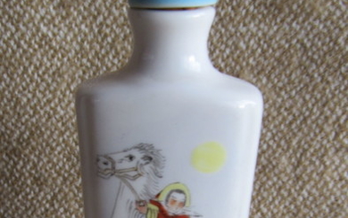 PORCELIN Perfume Bottle Hand Painted 8 cm high