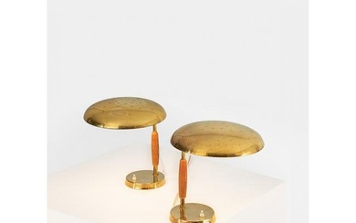 PSO (Manufacturer, 20th c.) Pair of lamps