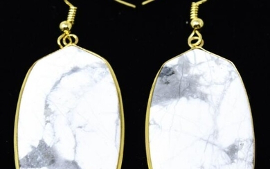 Pair of Contemporary Pendant Earrings