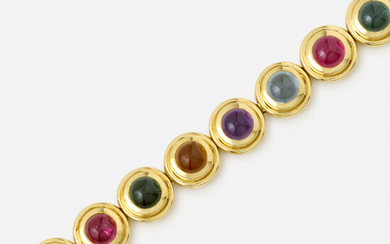 Paloma Picasso for Tiffany & Co., Gold and multi-gem bracelet