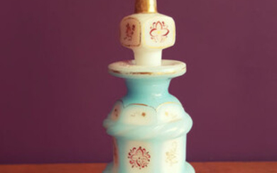 Perfume bottle, for the Islamic Market. (1) - Opaline Glass, Alabaster Glass.