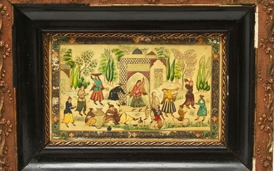 Persian Miniature Painting on Panel