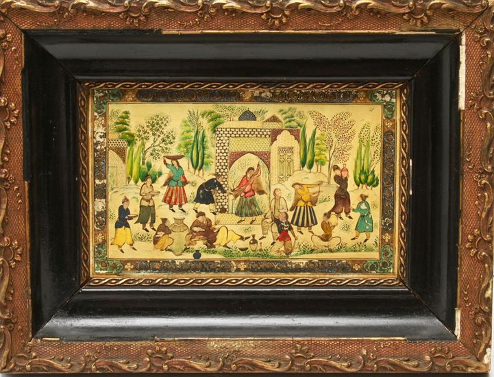 Persian Miniature Painting on Panel
