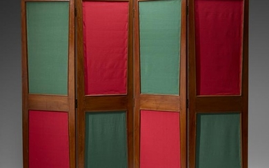 Pierre Jeanneret, Rare four-panel screen, Chandigarh