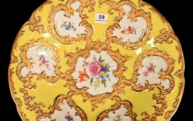 Plate/Low Bowl Marked Meissen