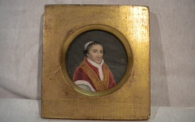 Portrait miniature of Pope Pio XII