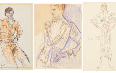 Three portraits of Jacques de Bascher | Three portraits de Jacques de Bascher, Three portraits of Jacques de Bascher | Three portraits de Jacques de Bascher