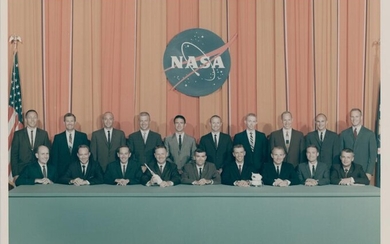 [Project Apollo] Official portrait of Astronauts Group 5, selected for Apollo Moon...