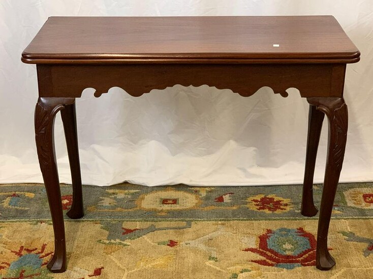 Queen Anne Mahogany Game Table