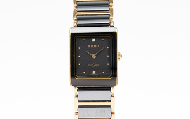 RADO. Wristwatch/women's watch, model 'Diastar', quartz movement, ceramic, stainless steel, Switzerland.