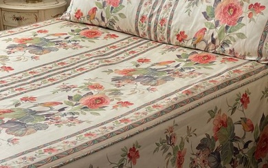 Rare. Magnificent bedspread with bolster. Vintage French. - Bedspread - 256 cm - 205 cm