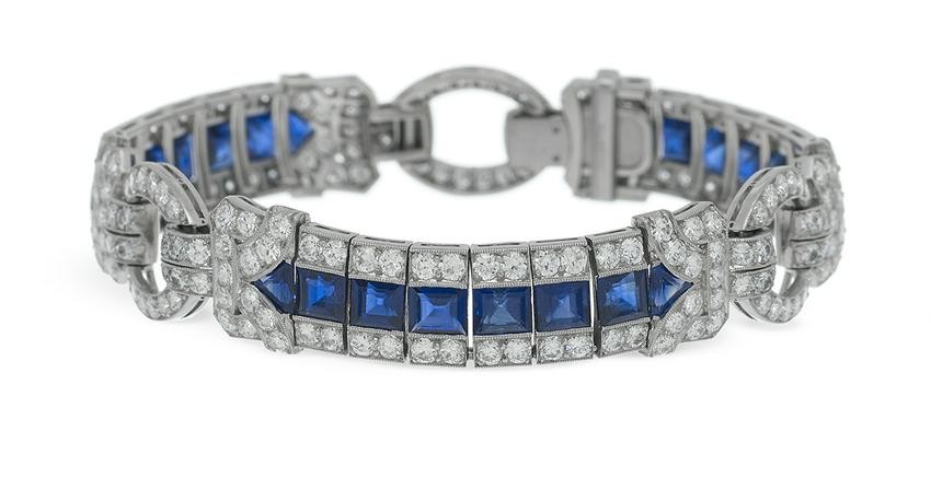 Raymond Yard Sapphire and Diamond Bracelet