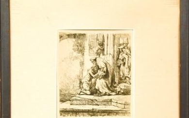 Rembrandt Etching The Return of the Prodigal Son
