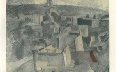 Robert Delaunay "Etude pour La Ville" pochoir