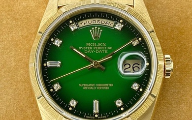 Rolex - Oyster Perpetual Day-Date Green Vignette Dial - Ref. 18248 - Unisex - 1990