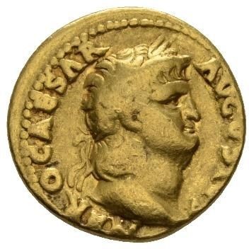 Roman Empire - Aureus- Nero (54-68 A.D.) from Rome mint, 66-67 A.D. IVPPITER CVSTOS. Rare.- Gold