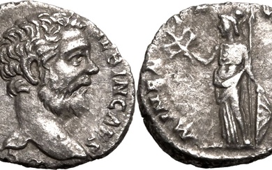 Roman Empire Clodius Albinus (Caesar) AD 194-195 AR Denarius Good very fine