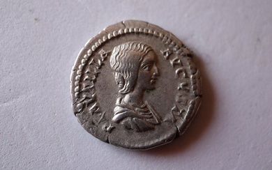Roman Empire. Plautilla († AD 212). Denarius Rome - PIETAS AVGG (No Reserve Price)