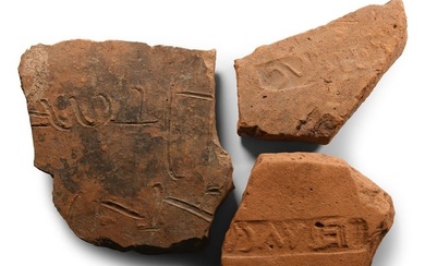 Romano-British Legionary Terracotta Tile Fragment Group