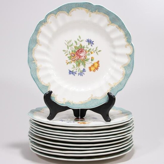 Royal Doulton Kingswood Pattern Porcelain Plates x12
