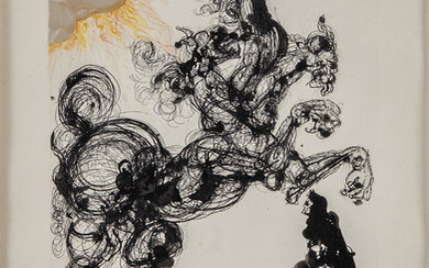 SALVADOR DALI' (1904-1989) Dalla serie "La Divine Comédie" acquaforte acquatinta cm 33x26...