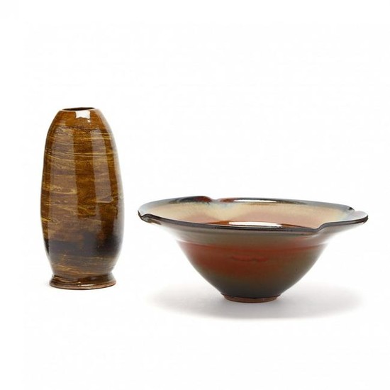 SC Studio Pottery, Two Works by Dale Duncan