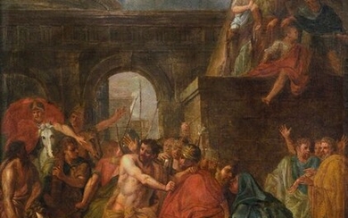 Scuola Italiana del XVI - XVII Secolo - Cristo portato a processo dopo la cattura