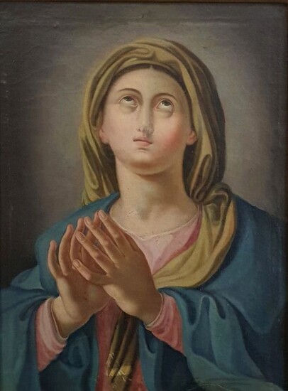 Scuola napoletana, XVIII secolo - Madonna in preghiera
