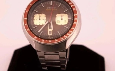 Seiko Bullhead Vintage Men's Watch SpeedTimer 6138-0040 Brown Bullhead Automatic Chrono