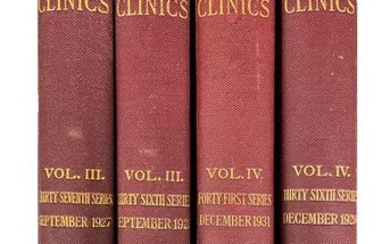 Set Of Vintage Book International Clinics