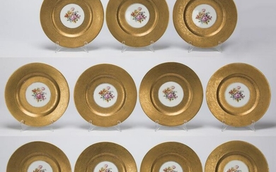 Set of (11) Bavarian porcelain cabinet plates