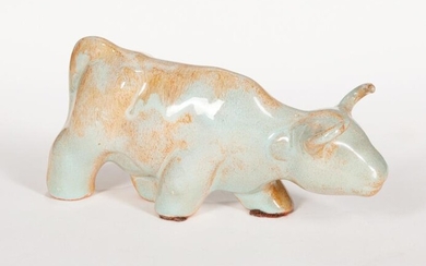 Shearwater Shoal Glaze Figure of a Bull
