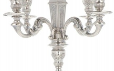 Showpiece candelabra silver.
